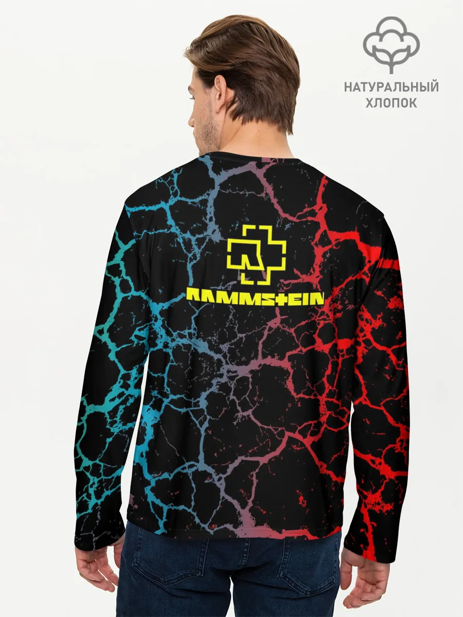 Мужской лонгслив базовый / Rammstein трещины