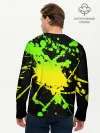 Мужской лонгслив базовый / KILLA зеленые брызги