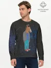 Мужской лонгслив базовый / galaxy BoJack