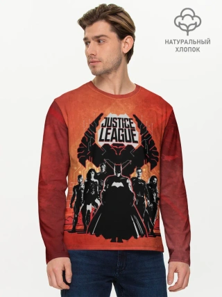 Мужской лонгслив базовый / Justice League