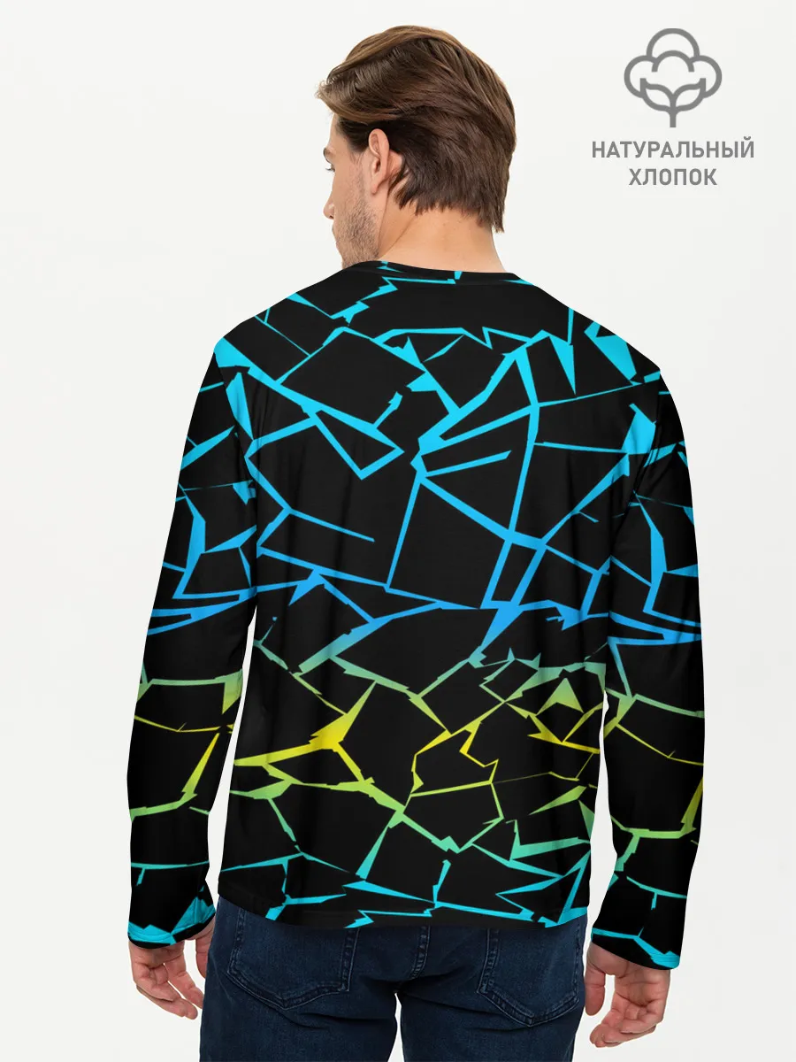 Мужской лонгслив базовый / НЕОНОВЫЙ ГРАДИЕНТ