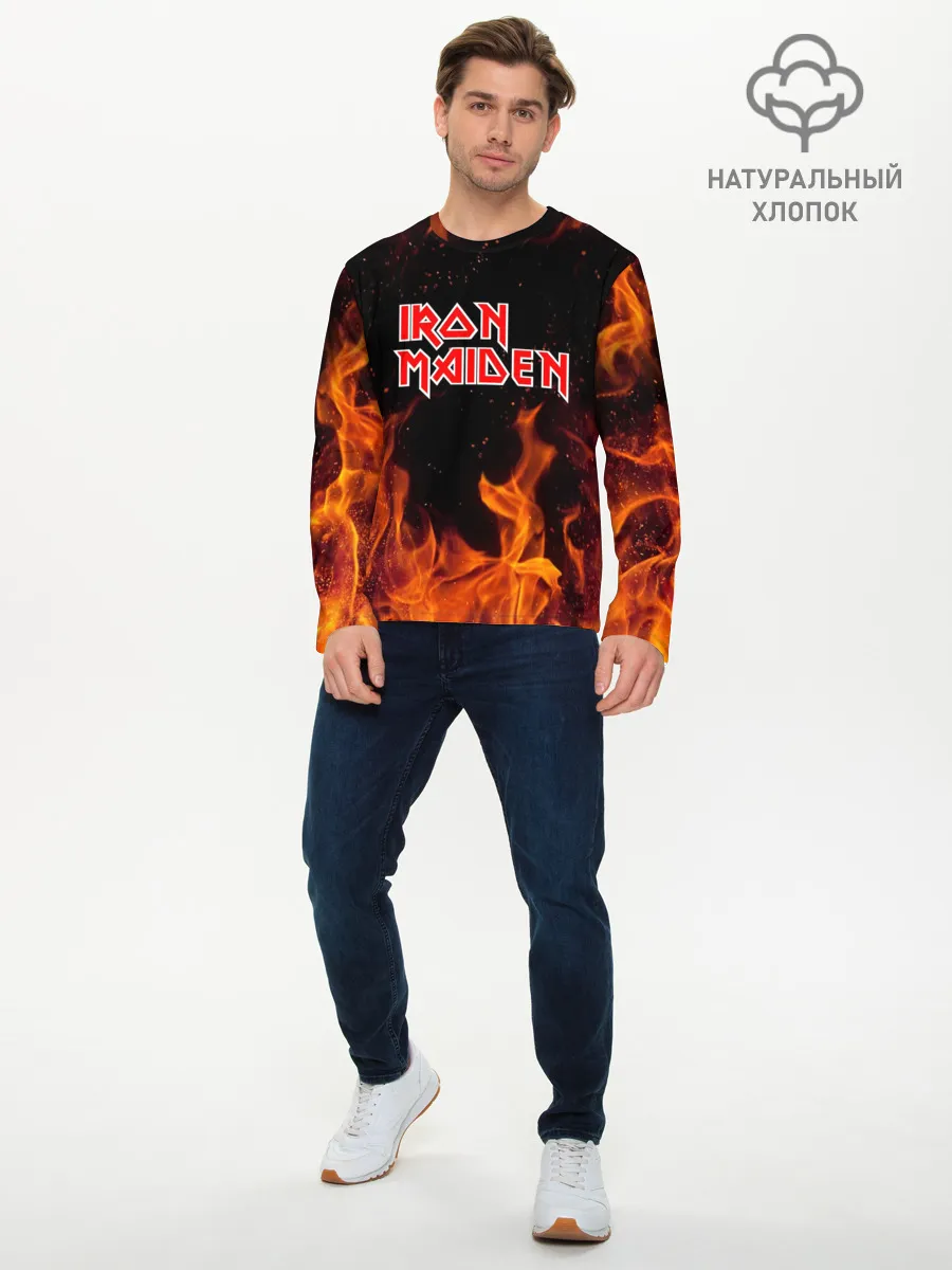 Мужской лонгслив базовый / Iron Maiden