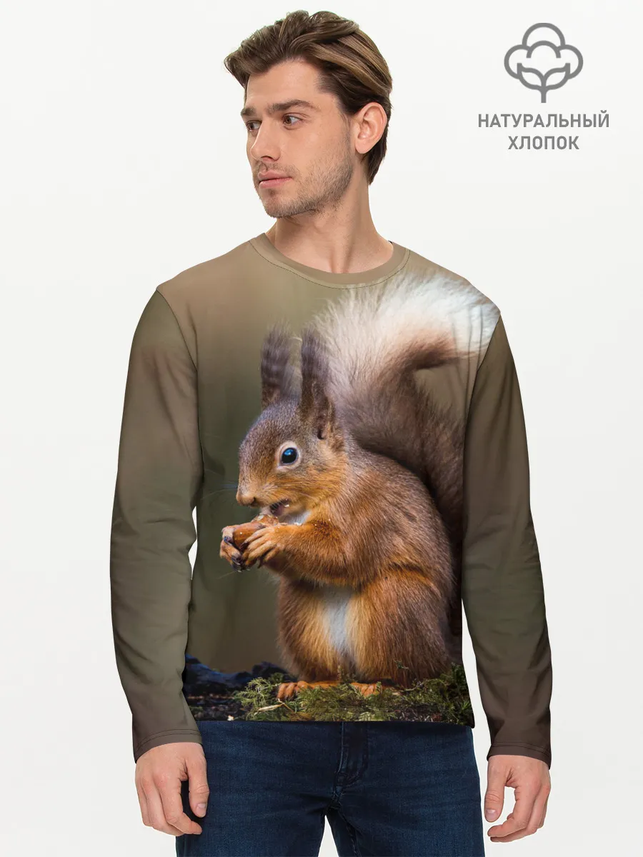 Мужской лонгслив базовый / Белка