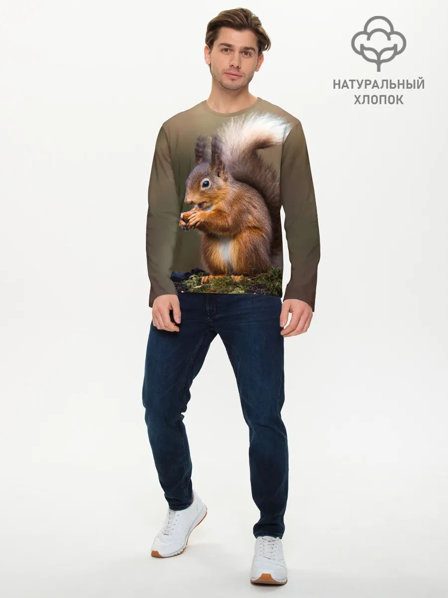 Мужской лонгслив базовый / Белка