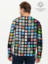 Мужской лонгслив базовый / Iphone and Apps Icons