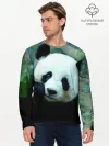 Мужской лонгслив базовый / Панда