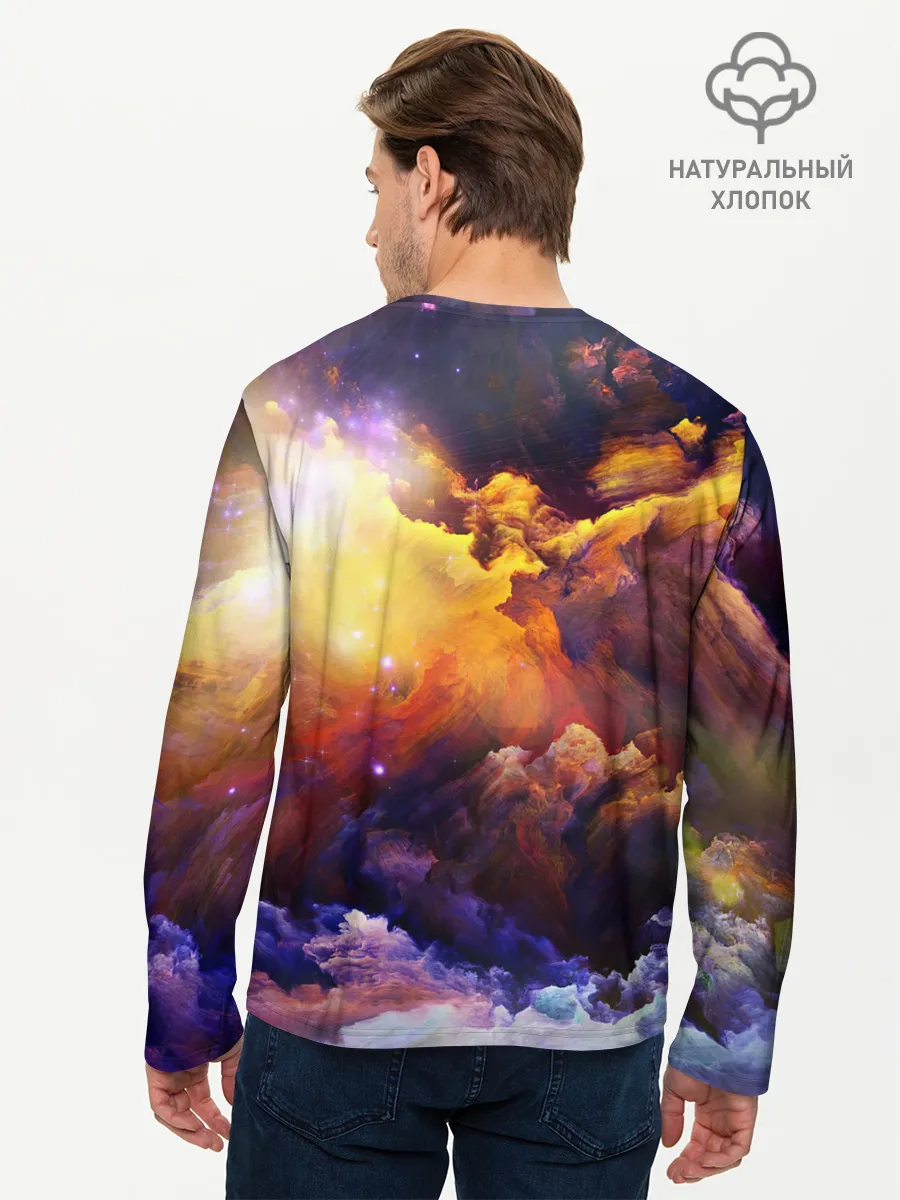 Мужской лонгслив базовый / Яркий свет