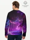Мужской лонгслив базовый / Космическое небо