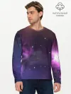 Мужской лонгслив базовый / Космические туманности