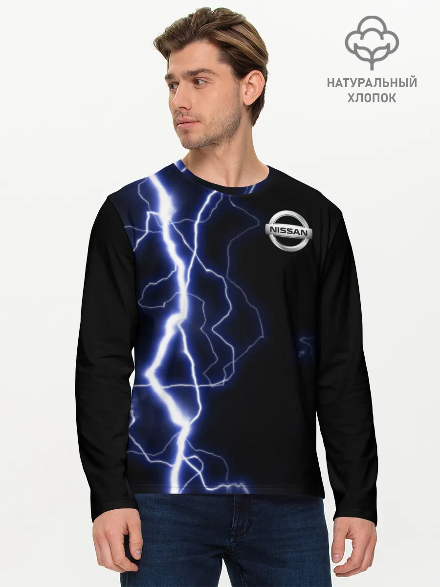 Мужской лонгслив базовый / NISSAN