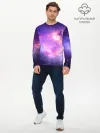 Мужской лонгслив базовый / Космические дали