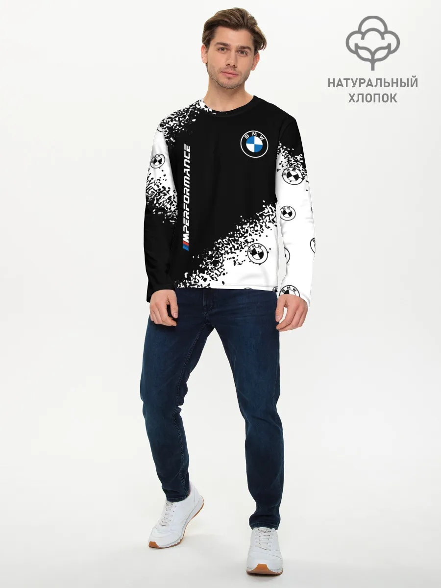 Мужской лонгслив базовый / BMW / БМВ