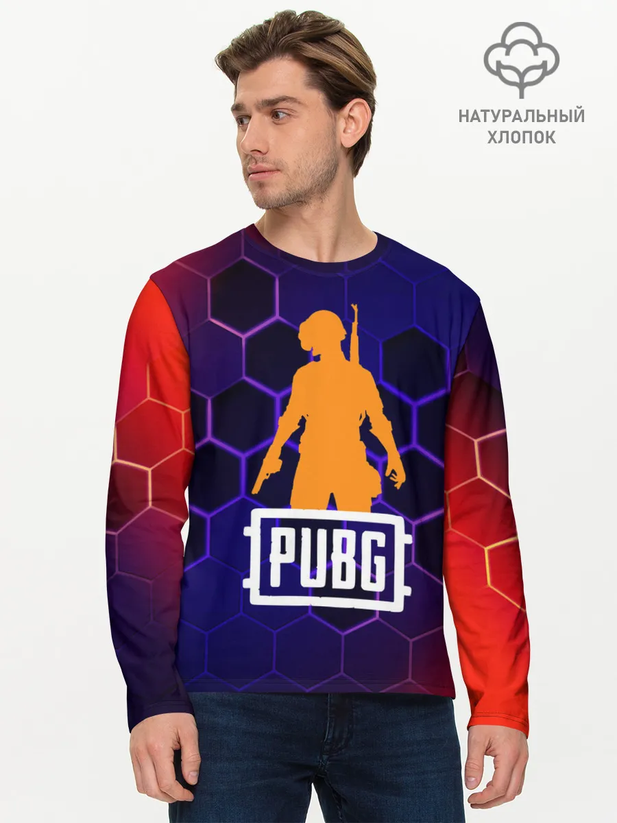 Мужской лонгслив базовый / PUBG / ПАБГ