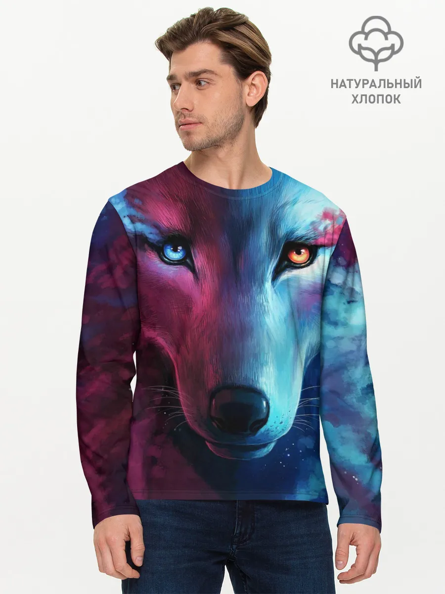 Мужской лонгслив базовый / ВЗГЛЯД ВОЛКА