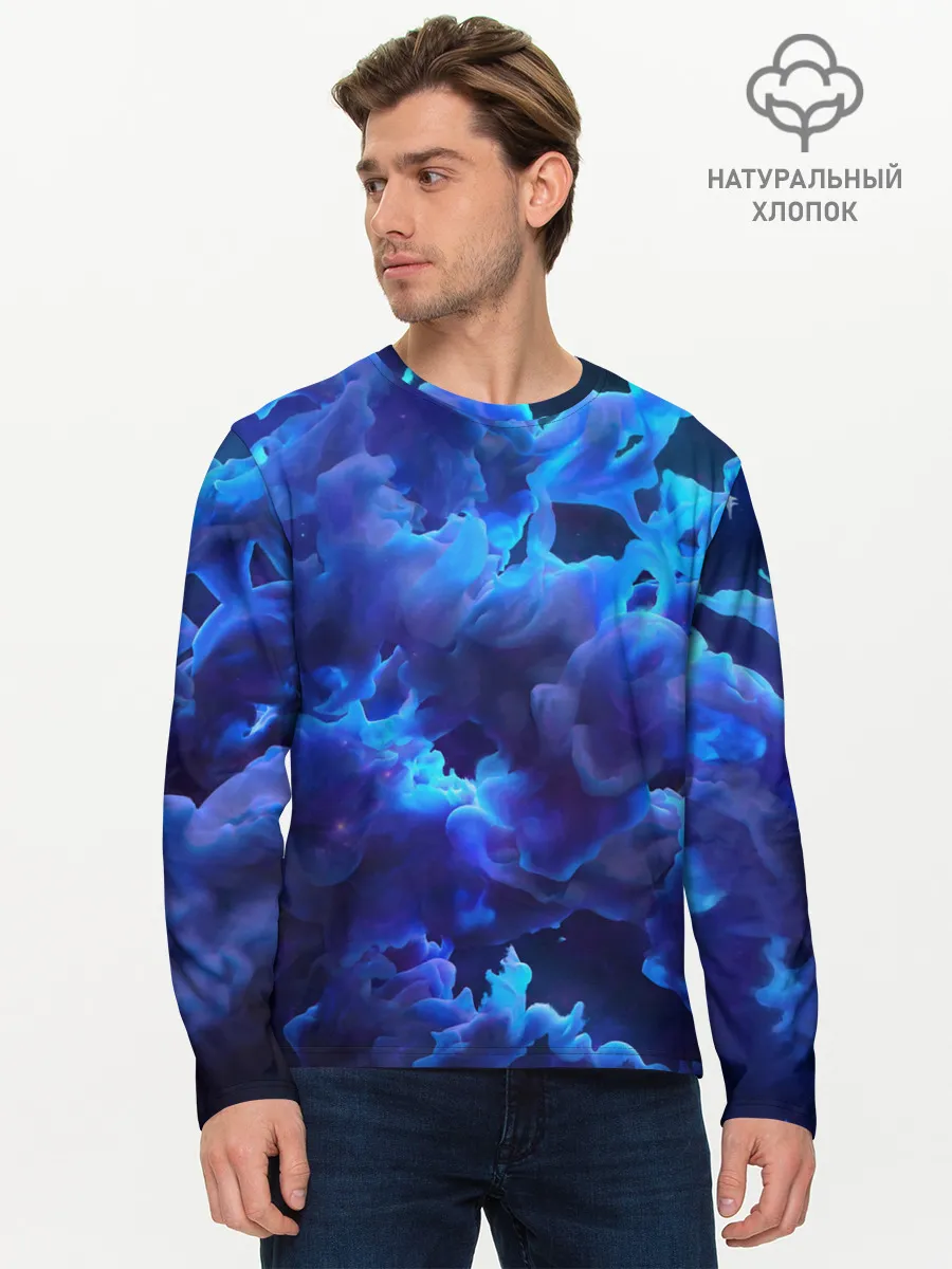 Мужской лонгслив базовый / Vaporwave