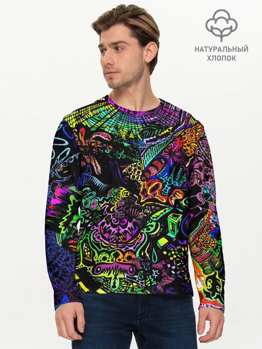 Мужской лонгслив базовый / PSYHODELIC