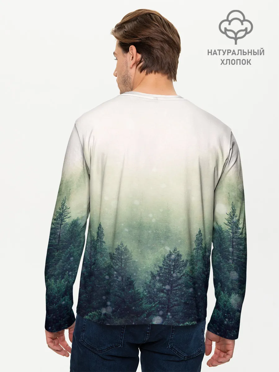 Мужской лонгслив базовый / Волк