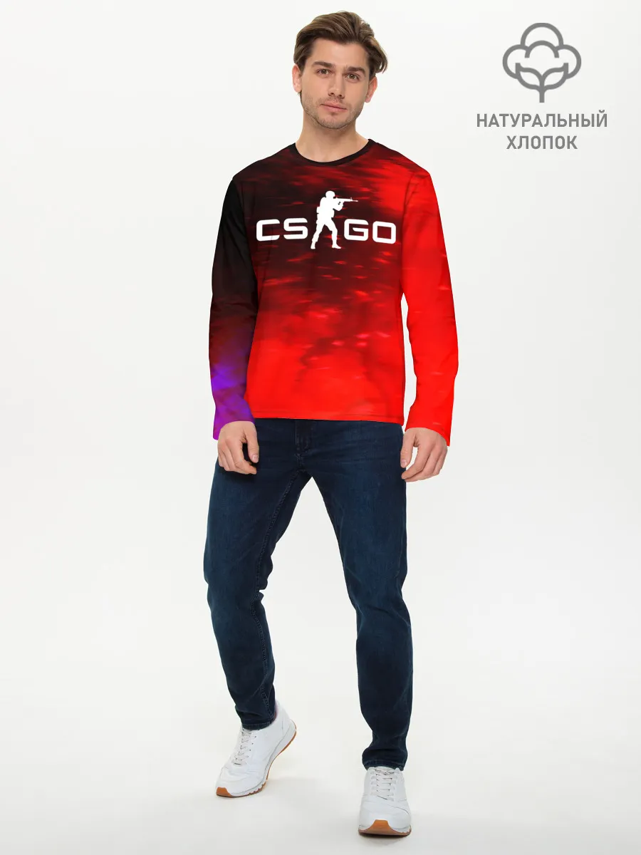 Мужской лонгслив базовый / CS GO | КС ГО