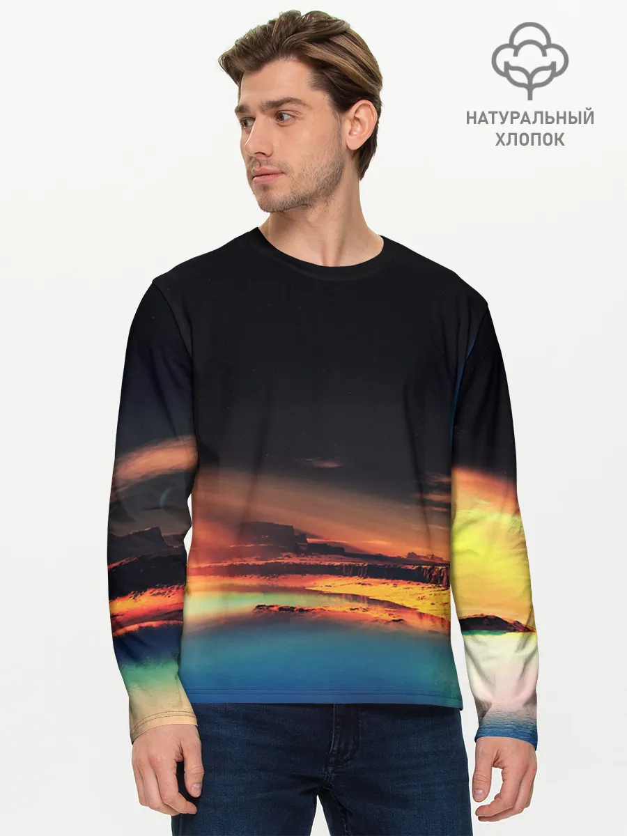 Мужской лонгслив базовый / Марс