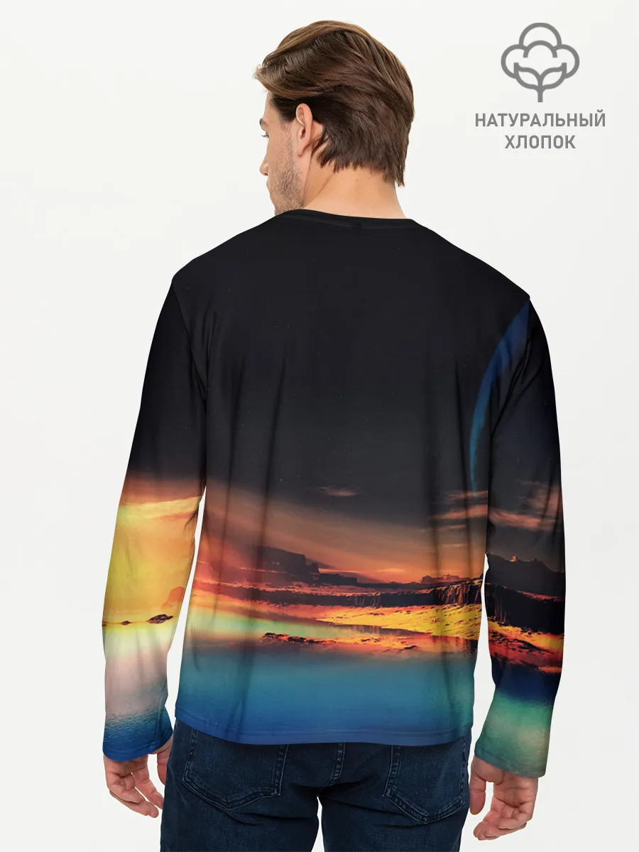 Мужской лонгслив базовый / Марс