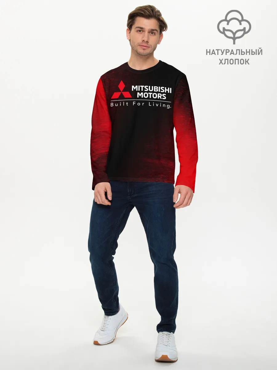 Мужской лонгслив базовый / MITSUBISHI / МИТСУБИСИ