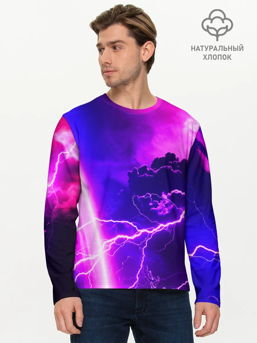 Мужской лонгслив базовый / Гроза