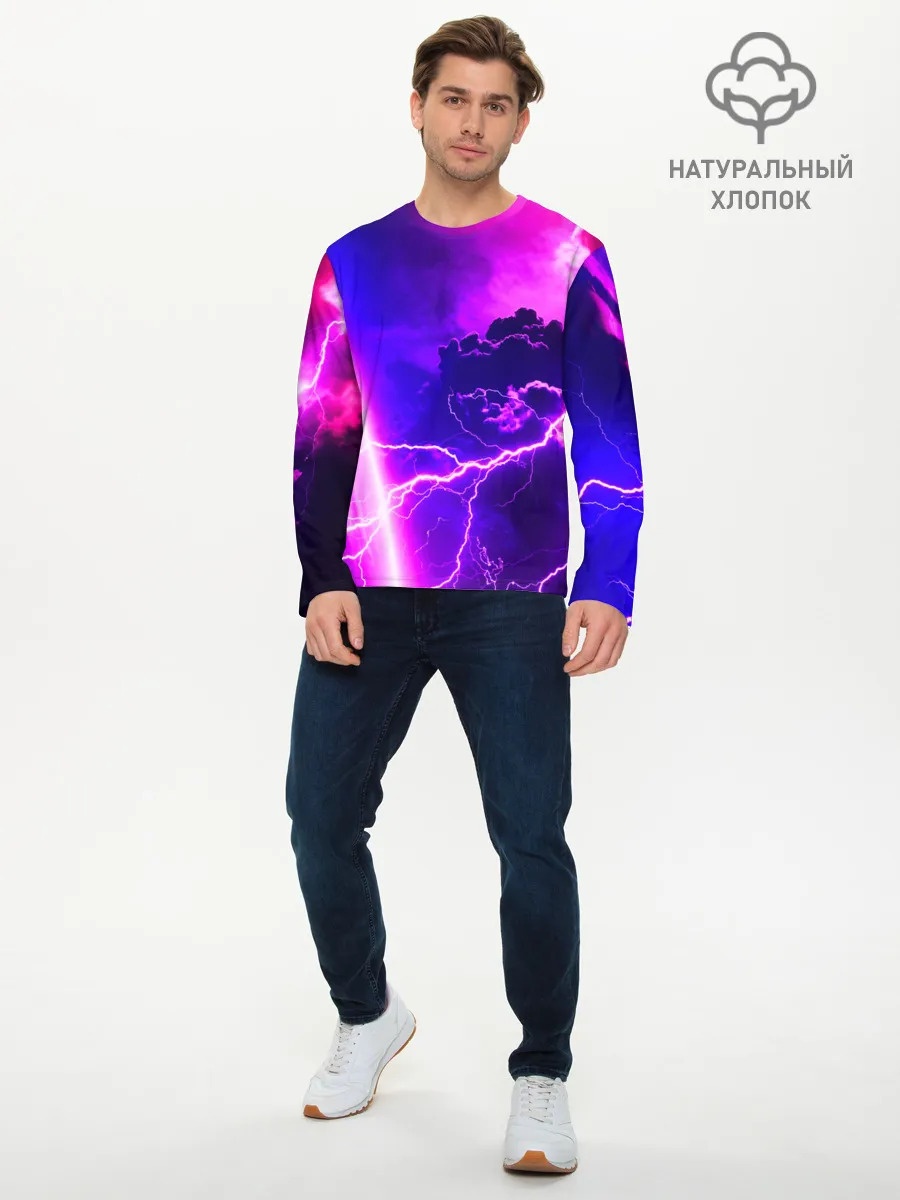 Мужской лонгслив базовый / Гроза