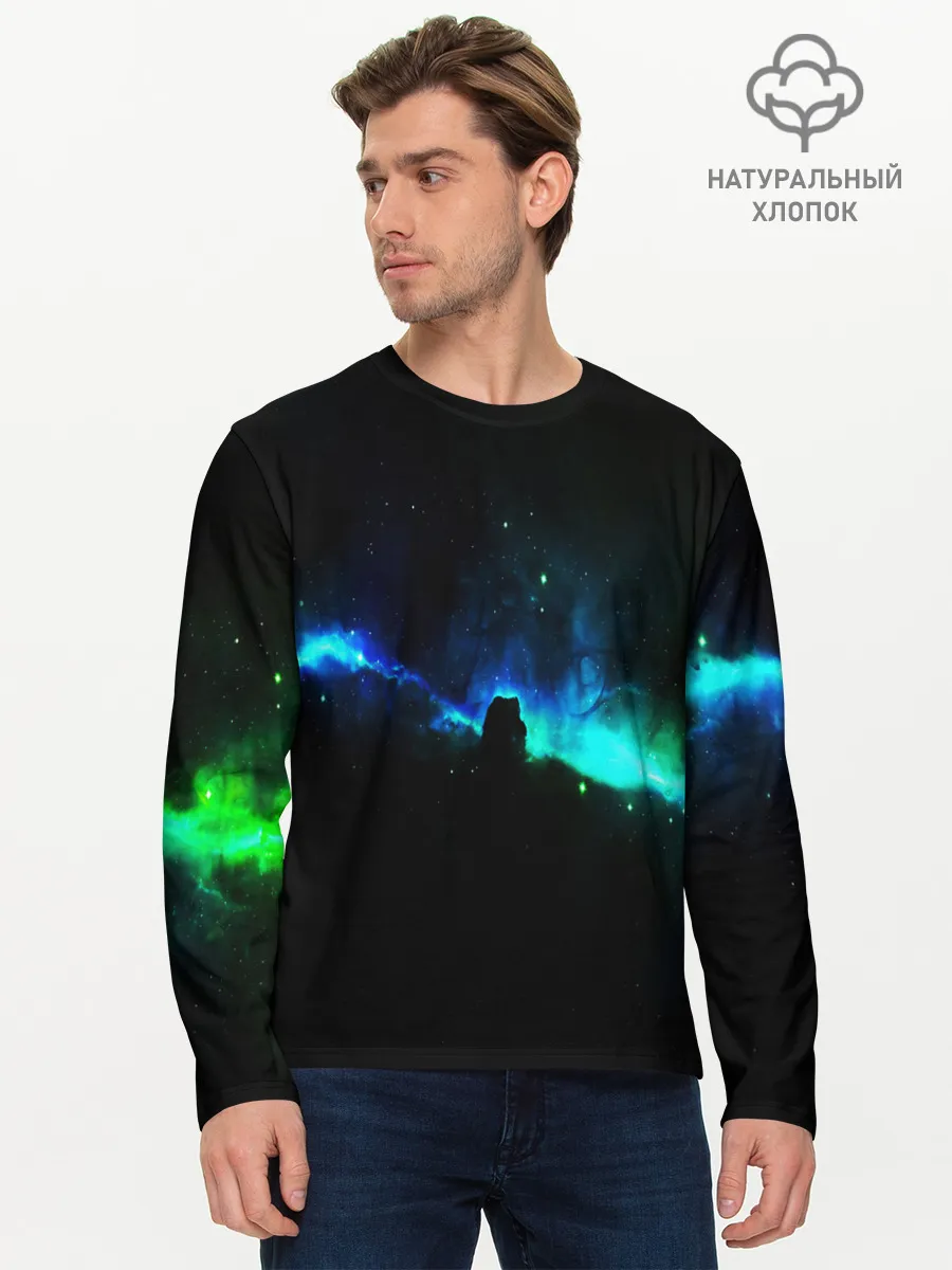 Мужской лонгслив базовый / DEEP SPACE