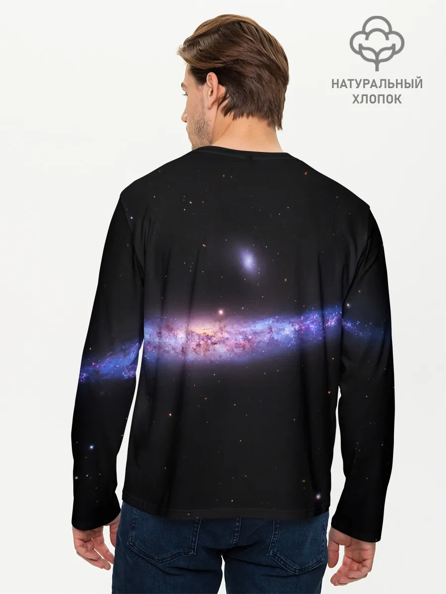Мужской лонгслив базовый / Скопление звезд