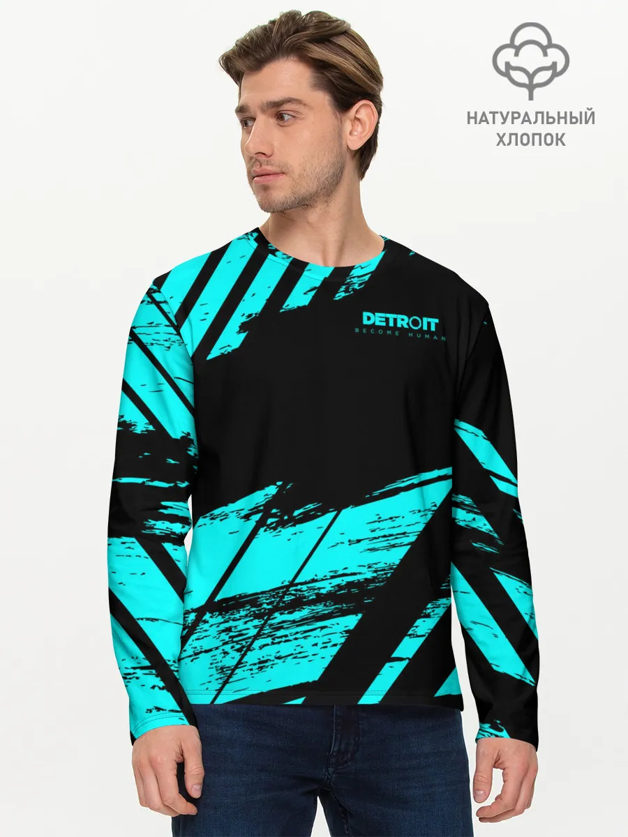 Мужской лонгслив базовый / Detroit: Become Human