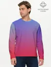 Мужской лонгслив базовый / ЯРКИЙ ГРДИЕНТ