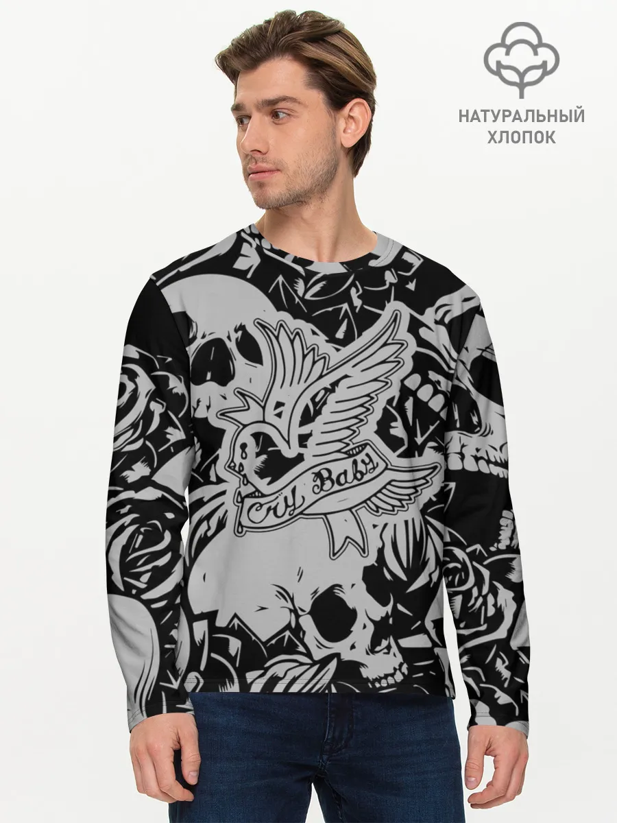 Мужской лонгслив базовый / Lil Peep