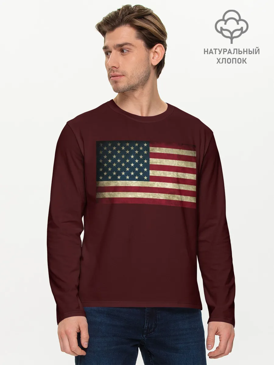 Мужской лонгслив базовый / USA
