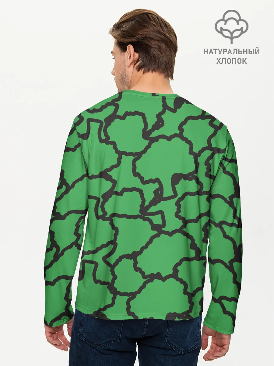 Мужской лонгслив базовый / БРОККОЛИ