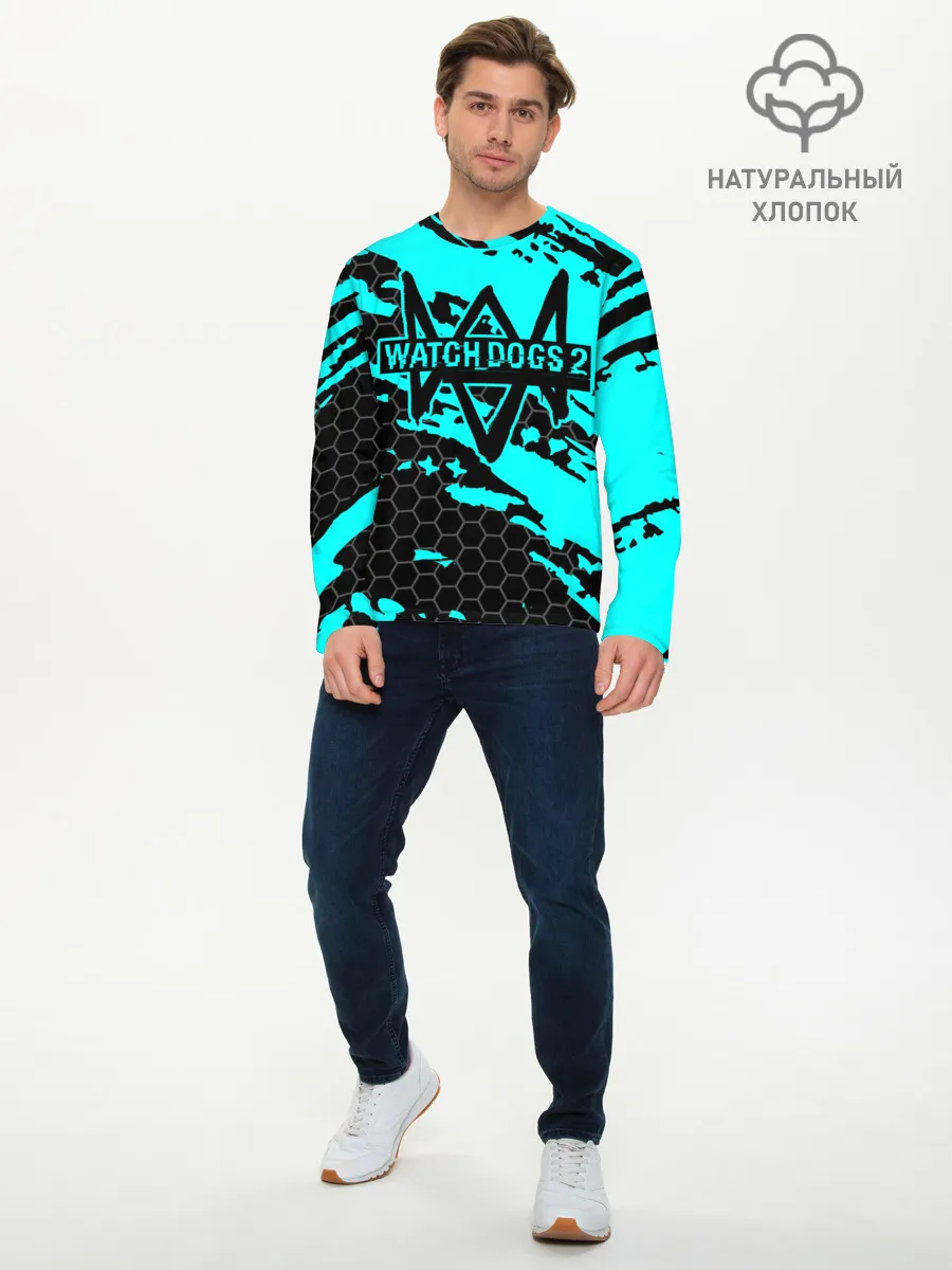 Мужской лонгслив базовый / WATCH DOGS
