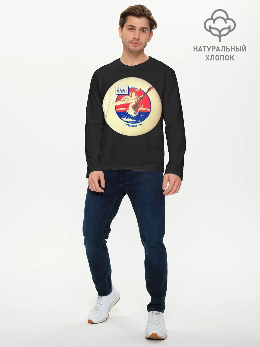 Мужской лонгслив базовый / Deep Purple