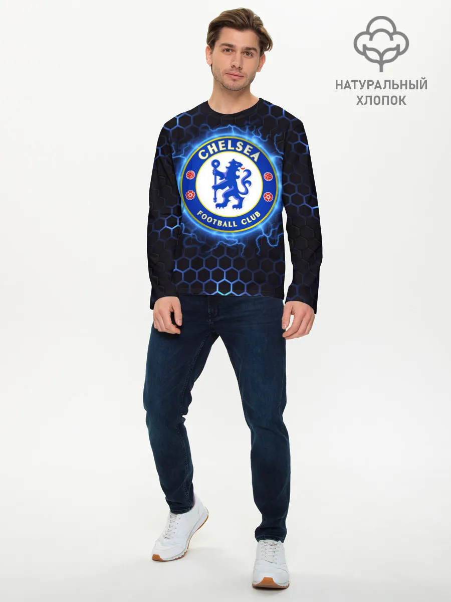 Мужской лонгслив базовый / Челси