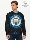 Мужской лонгслив базовый / Манчестер Сити
