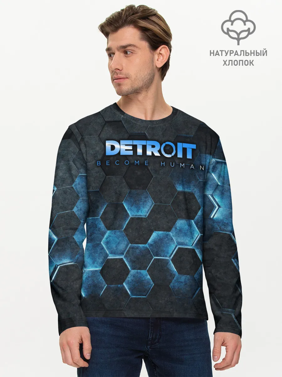 Мужской лонгслив базовый / Detroit: Become Human
