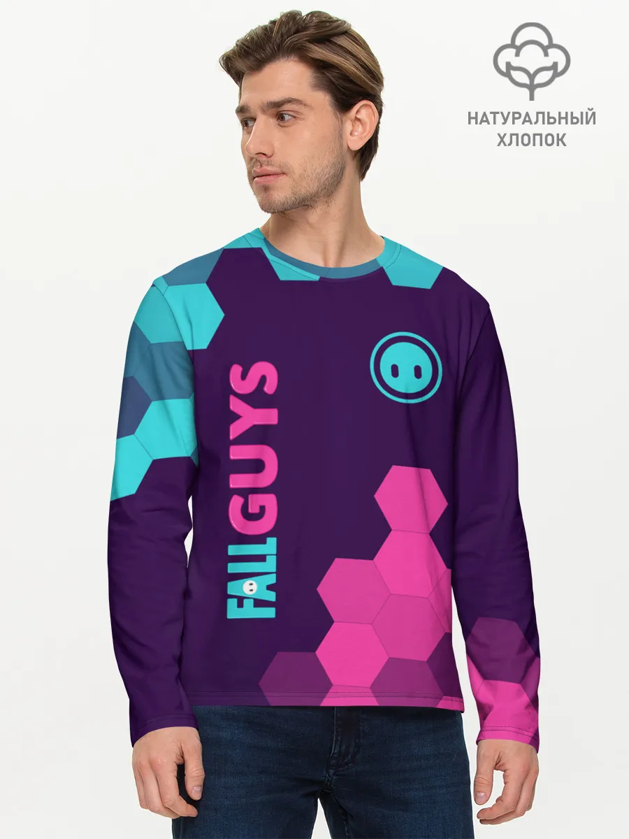 Мужской лонгслив базовый / FALL GUYS / ФОЛ ГАЙС