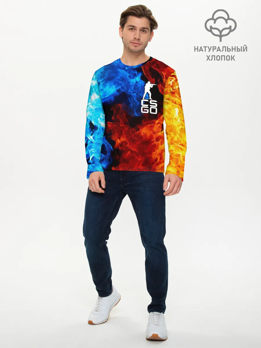 Мужской лонгслив базовый / COUNTER STRIKE