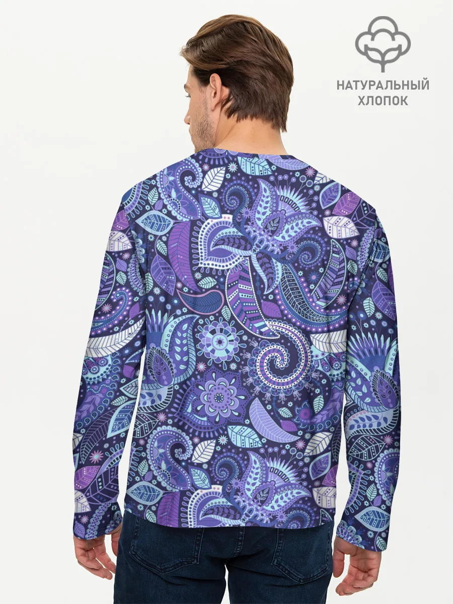 Мужской лонгслив базовый / ВОСТОЧНЫЙ УЗОР