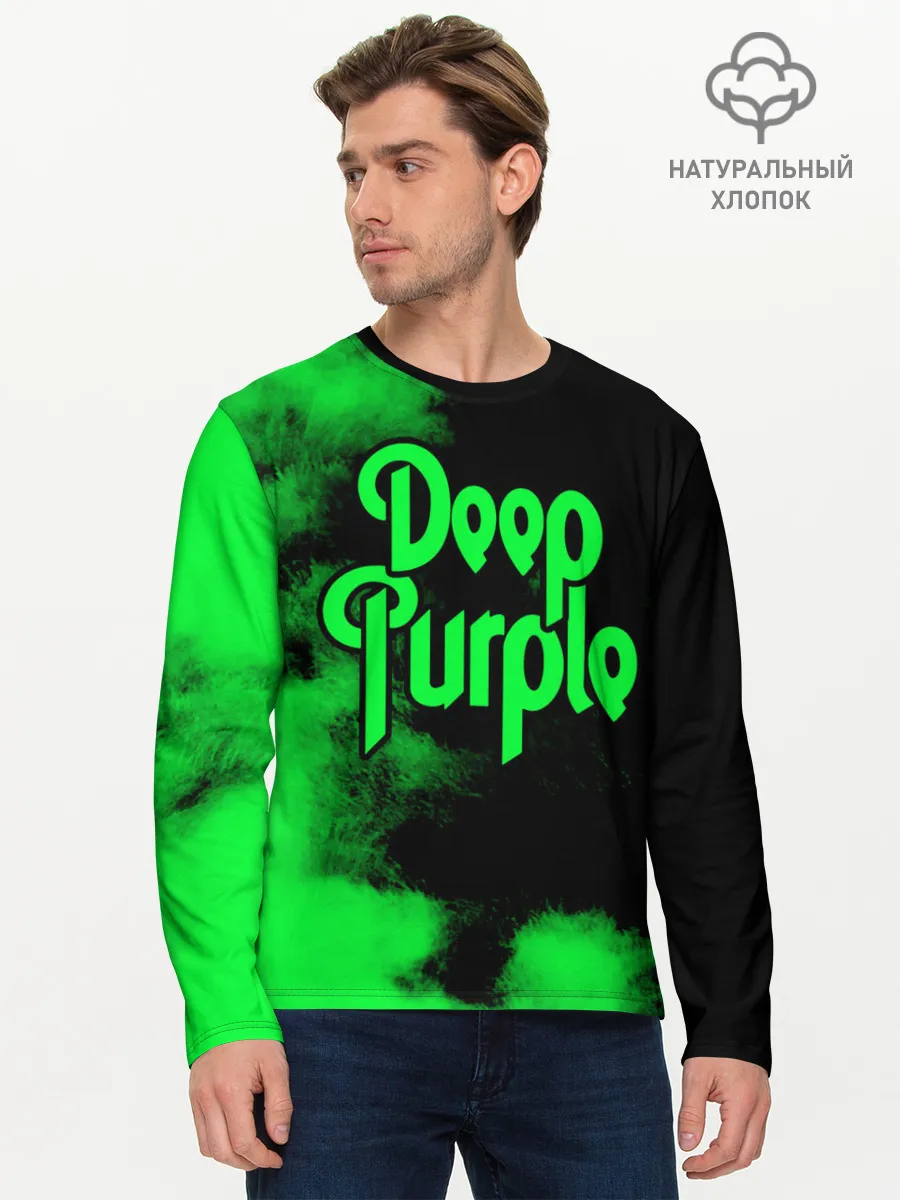 Мужской лонгслив базовый / Deep Purple