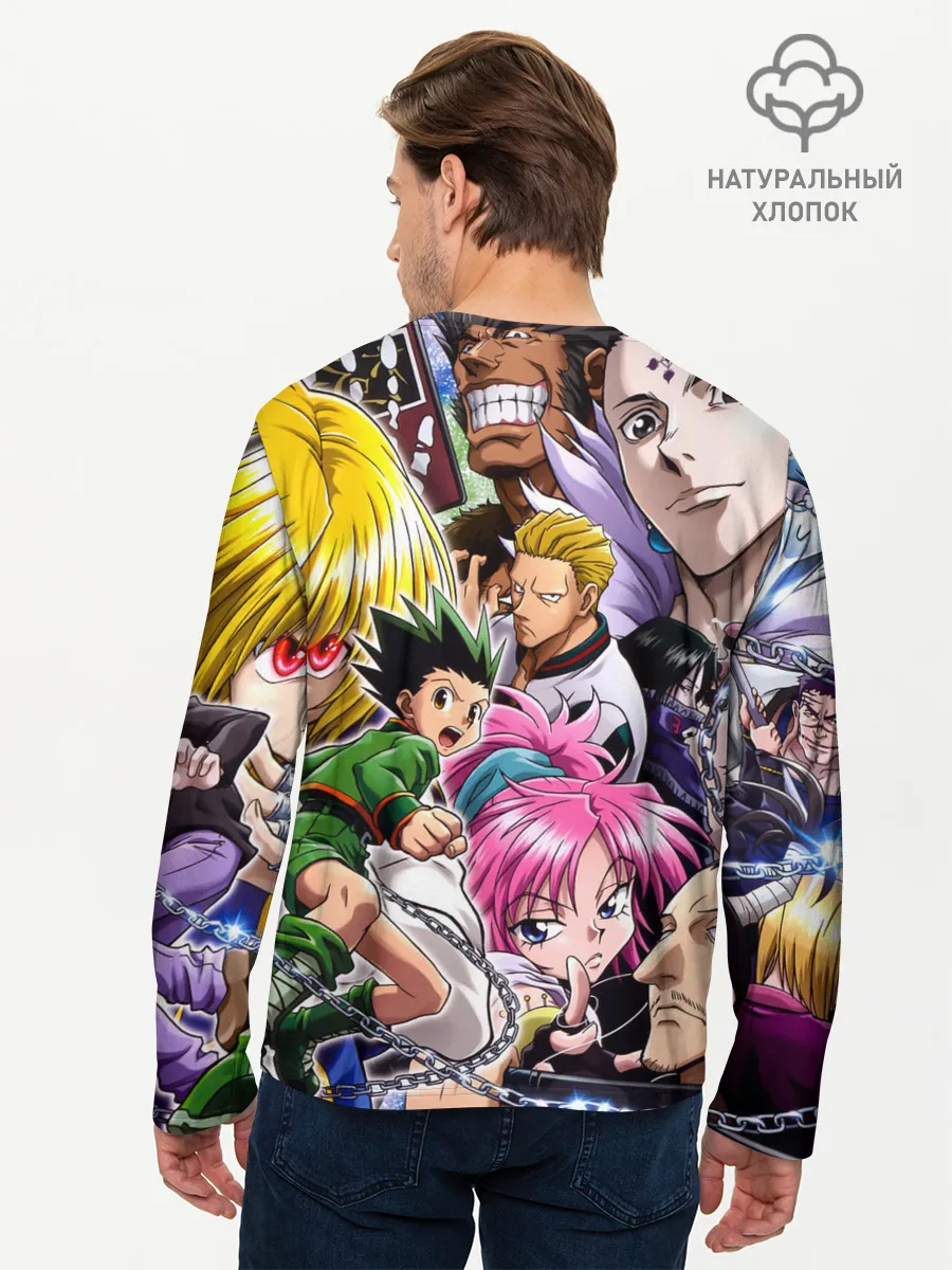 Мужской лонгслив базовый / МНого персонажей