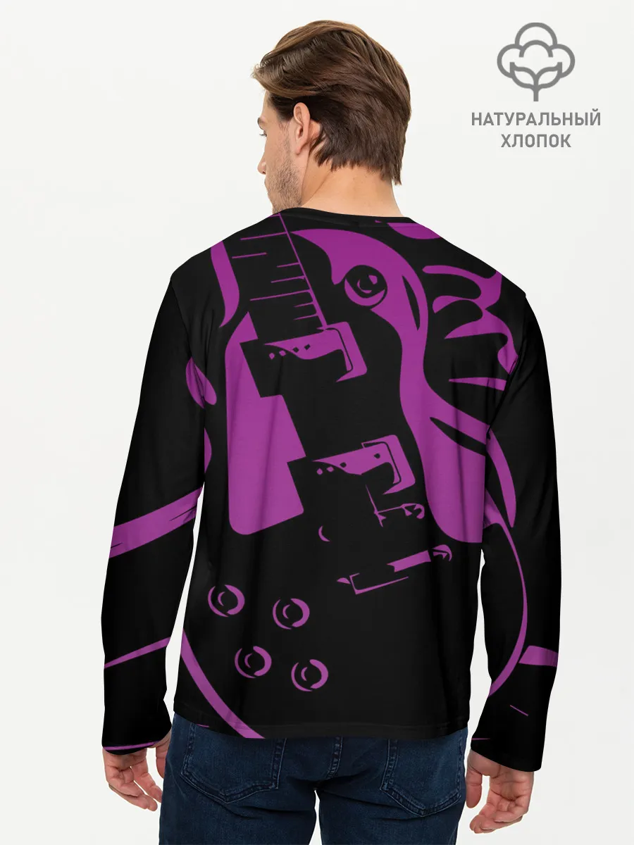 Мужской лонгслив базовый / Deep Purple