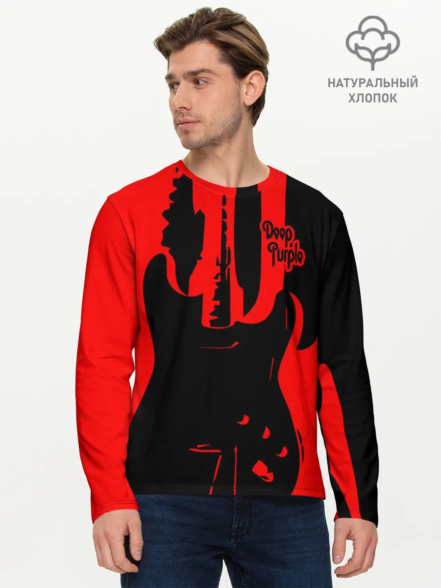 Мужской лонгслив базовый / Deep Purple
