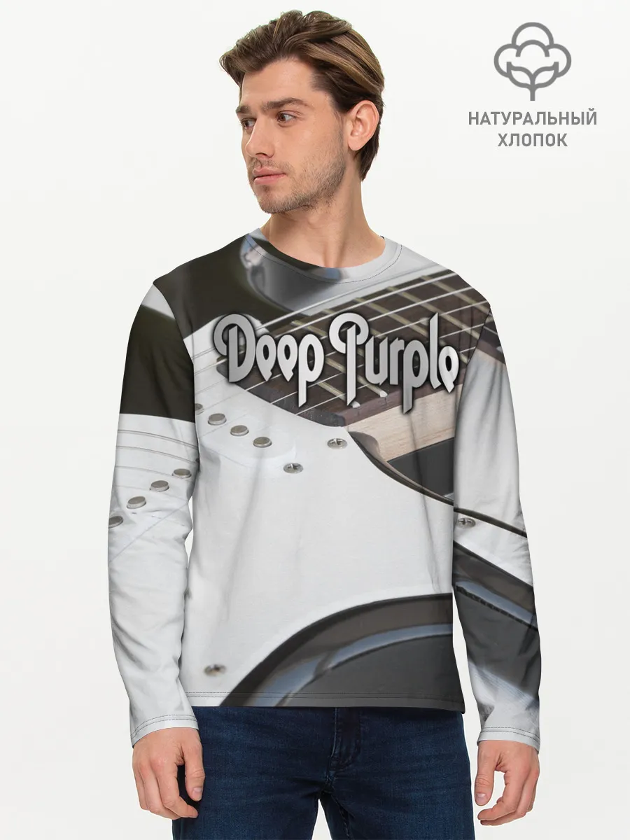 Мужской лонгслив базовый / Deep Purple