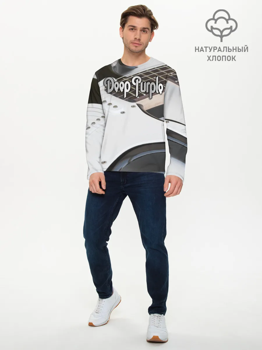 Мужской лонгслив базовый / Deep Purple