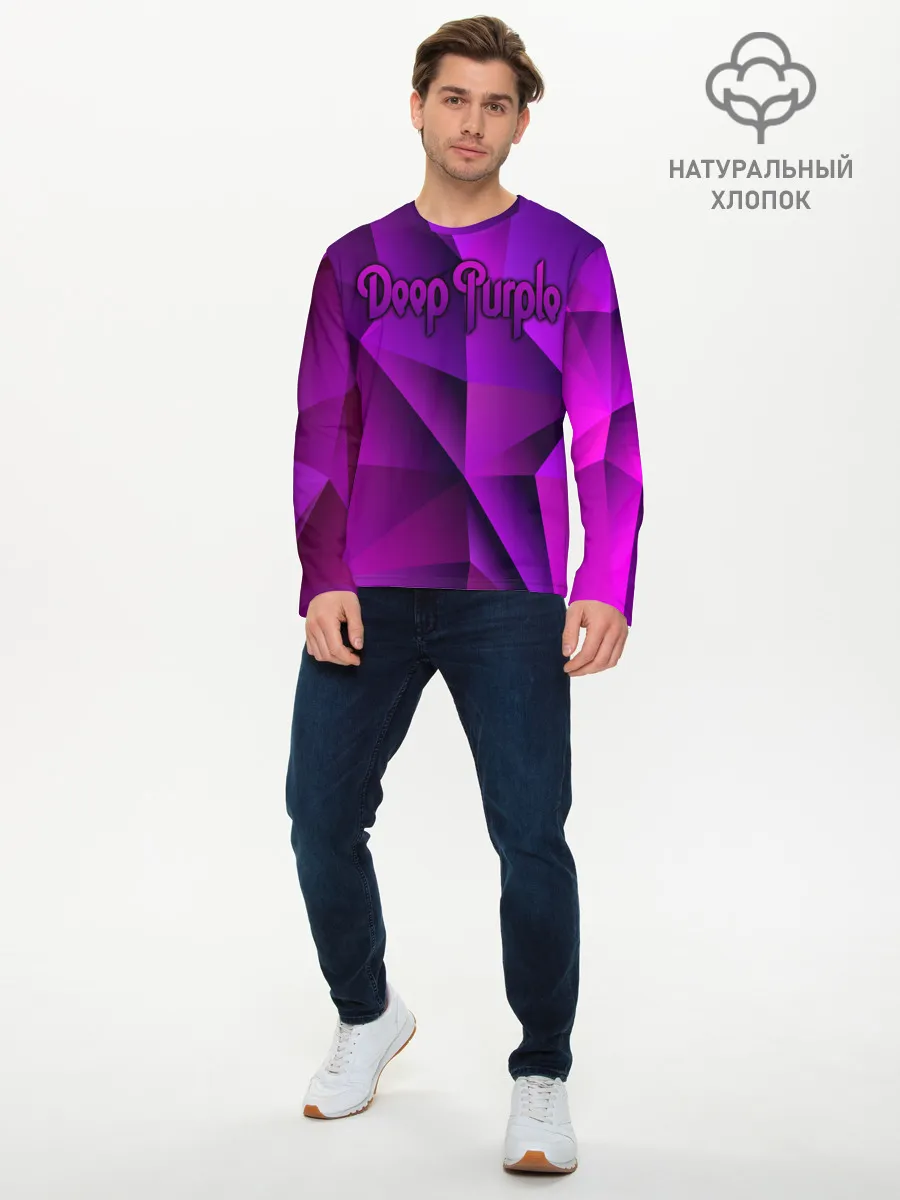Мужской лонгслив базовый / Deep Purple