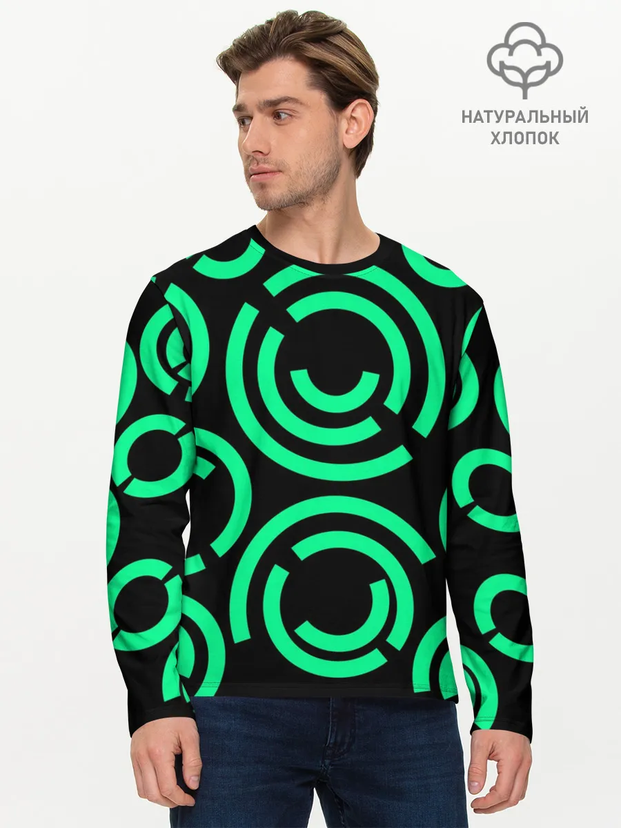 Мужской лонгслив базовый / Полукруг
